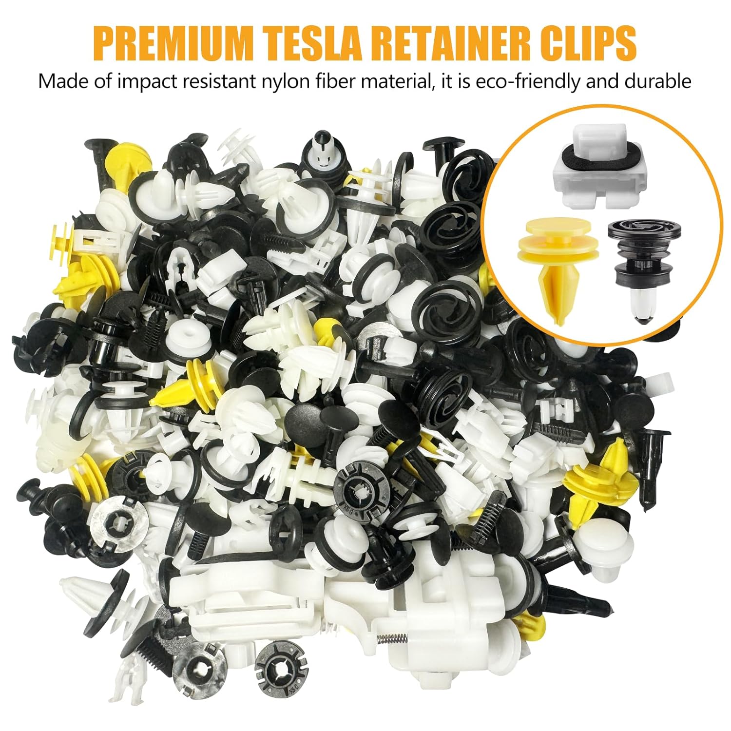 300PCS Tesla Clips Fasteners Car Clips for Tesla Model 3/Y/X/S Teslauaccessories