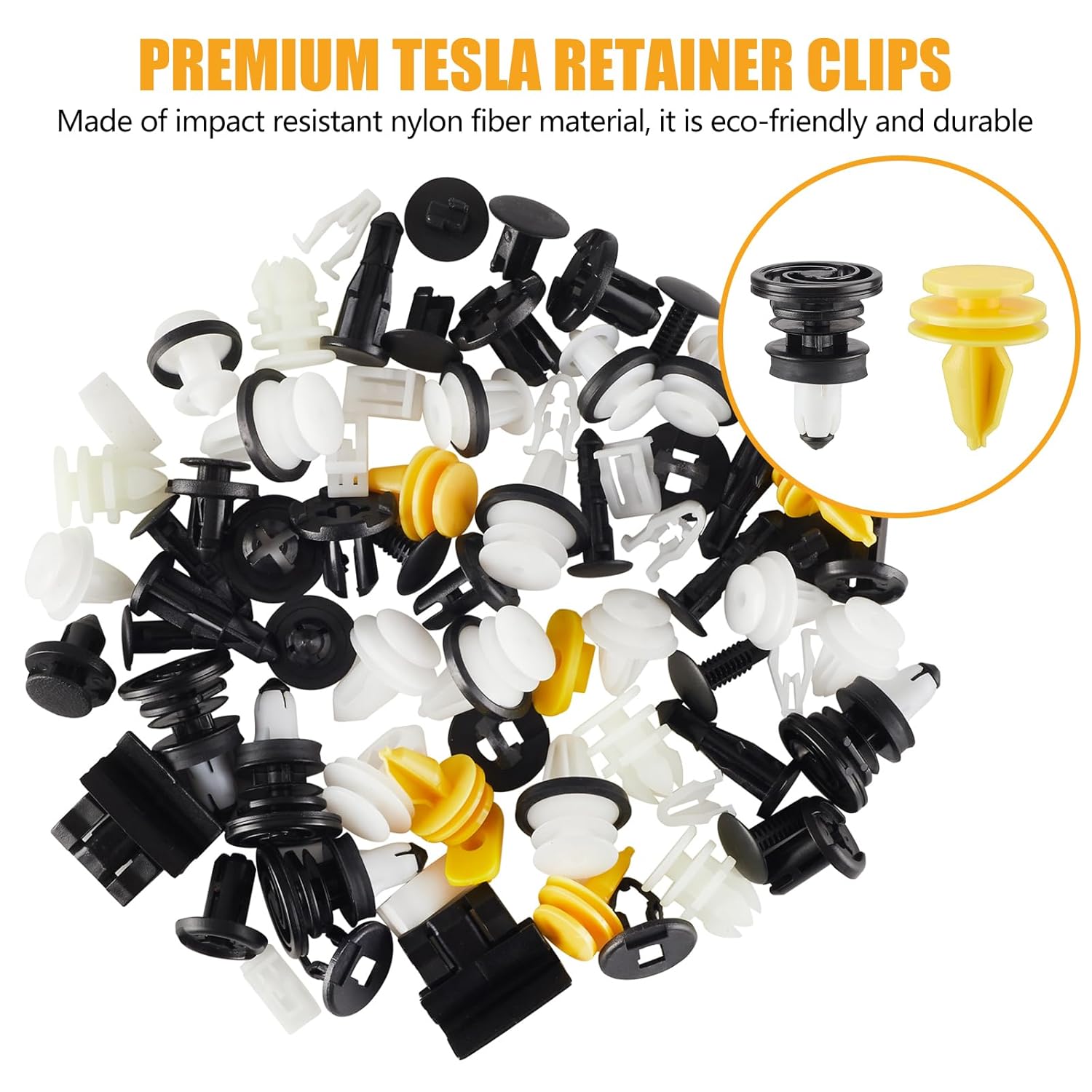 300PCS Tesla Clips Fasteners Car Clips for Tesla Model 3/Y/X/S Teslauaccessories