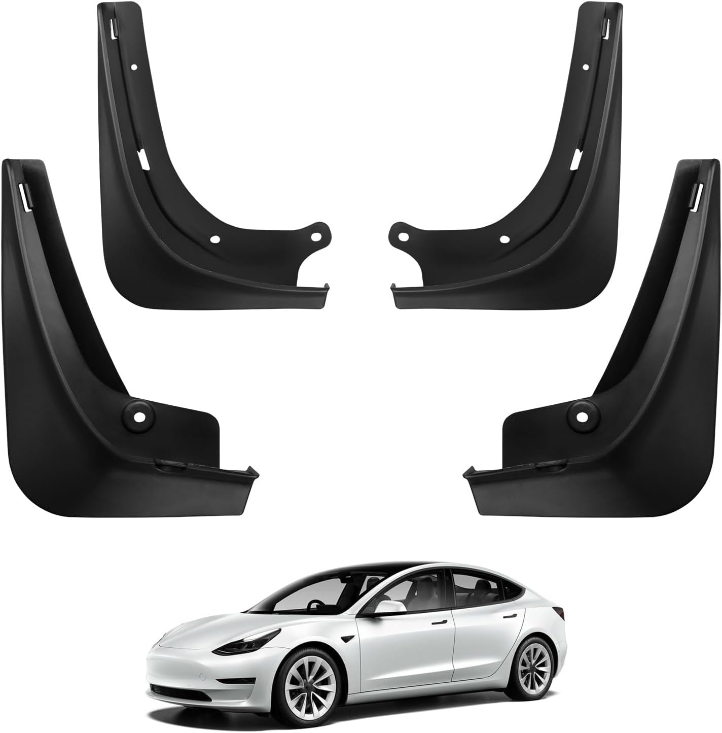 All Weather Protector Mud Flaps Splash Mud guards for Tesla Model 3/Y/S/X