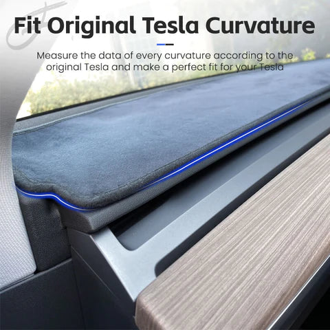 Anti-Glare Dash Cover Mat for Tesla Model 3/Y Teslauaccessories