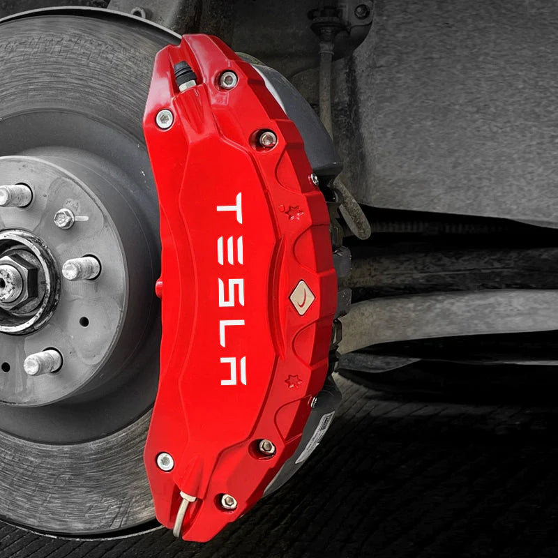 Brake Caliper Covers (4Pcs) For Tesla Model 3/Y (2017-2023) Teslauaccessories