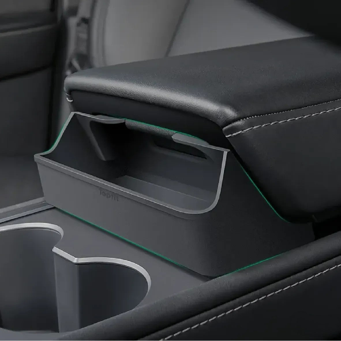 Center Console Organizer Armrest Hidden Storage Box For Tesla Model 3 Y Teslauaccessories