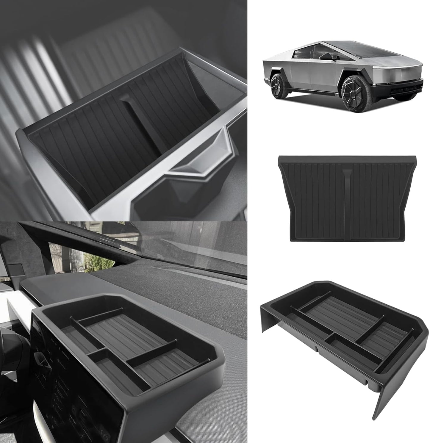 Center Console Screen Dash Organizer For Tesla Cybertruck 2024 Teslauaccessories