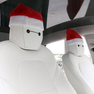 Christmas hat Headrest for Tesla Model 3/S/Y/X Teslauaccessories