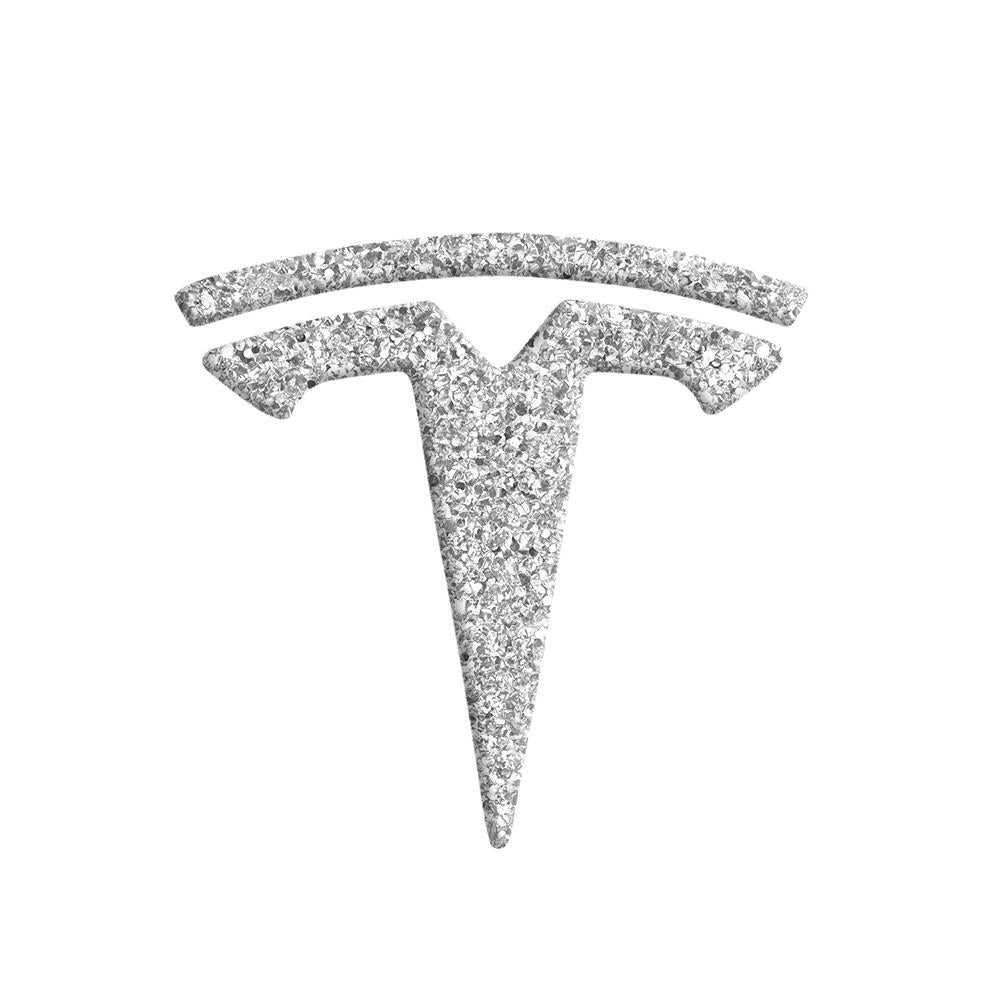 Epoxy Carbon Fiber Steering Wheel, Front/Rear Logo Cover Trimming Sticker For Tesla Model 3 Y Teslauaccessories