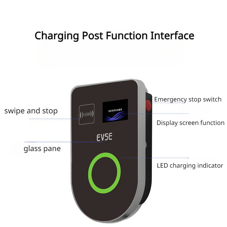 Home J1772 Level 2 EV Charging Station【U-Shape Style】|48A|240V|11.52KW/h|NEMA 14-50 Plug/Hardwire|16ft Teslauaccessories