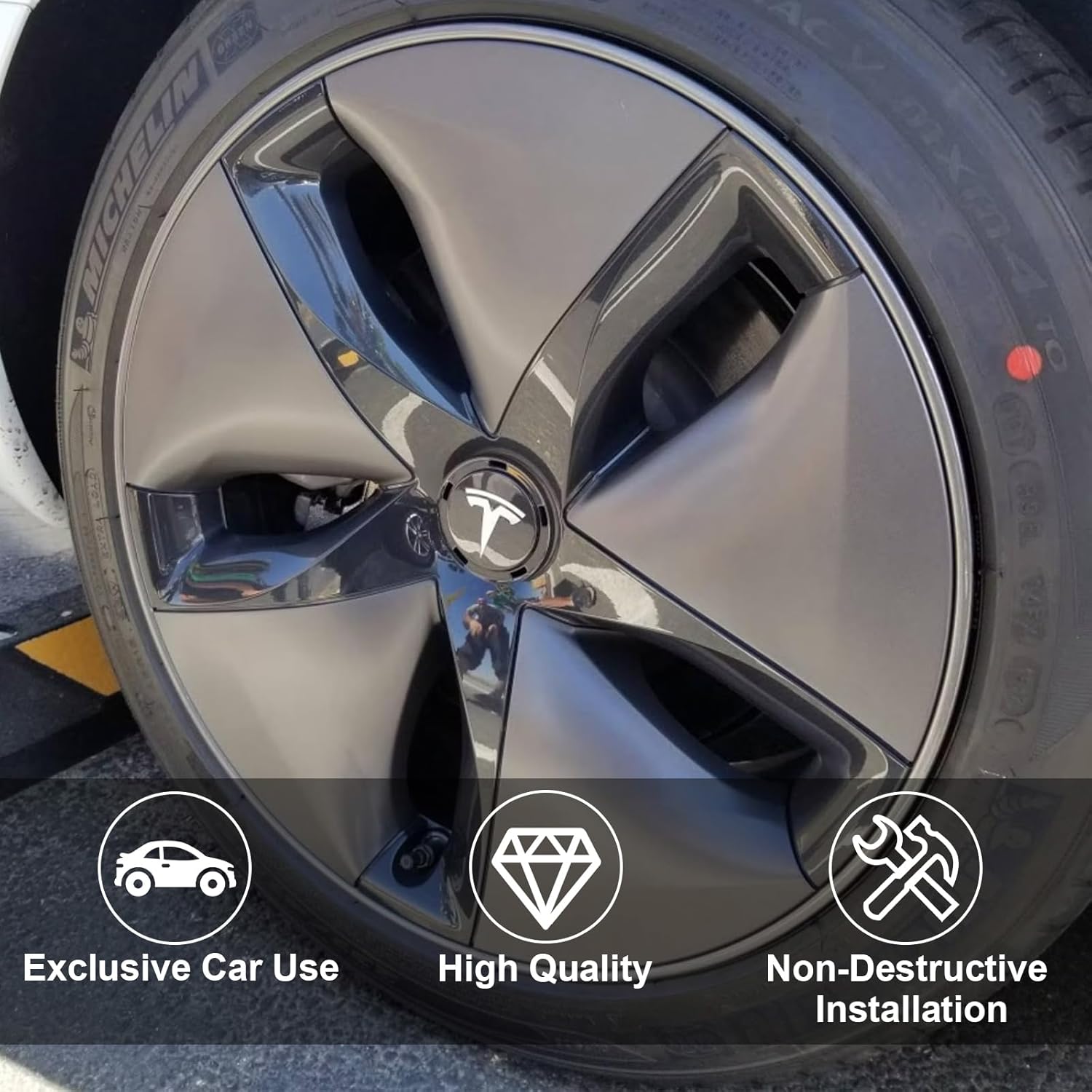 Hubcaps Wheel Center Cover for Tesla Model 3/Y Teslauaccessories