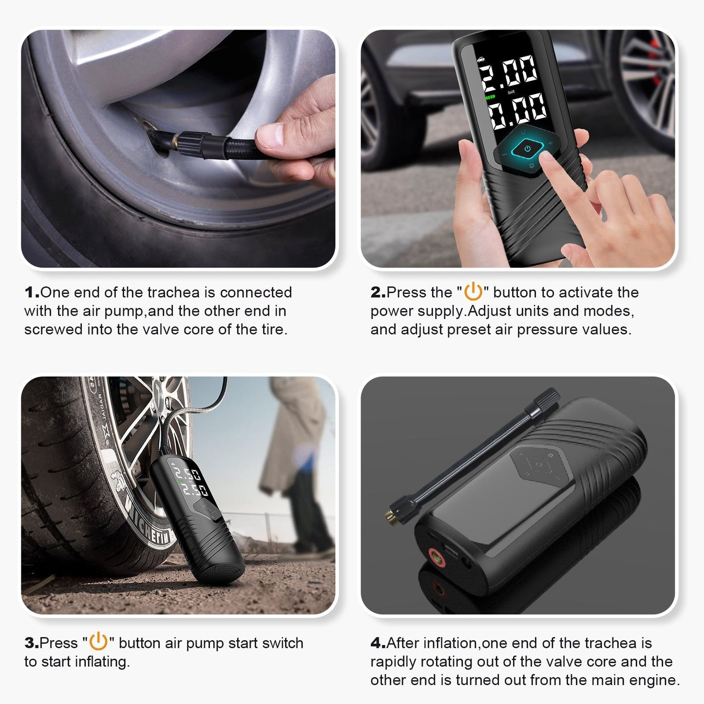 Intelligent Tire Pump for Tesla Model 3/Y/S/X Teslauaccessories