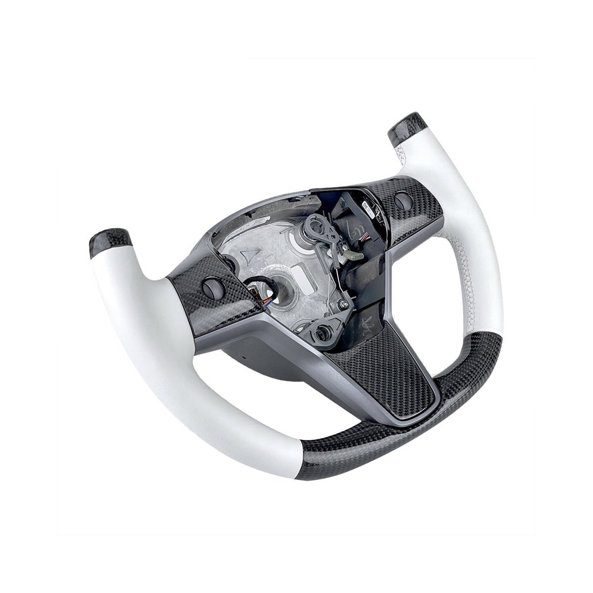 Model 3 / Y Carbon Fiber Yoke Steering Wheel 【Style 3】 Teslauaccessories