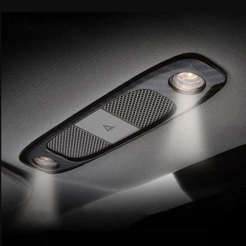 Model Y Dome Light Cover - Carbon Fiber Interior Mods Teslauaccessories