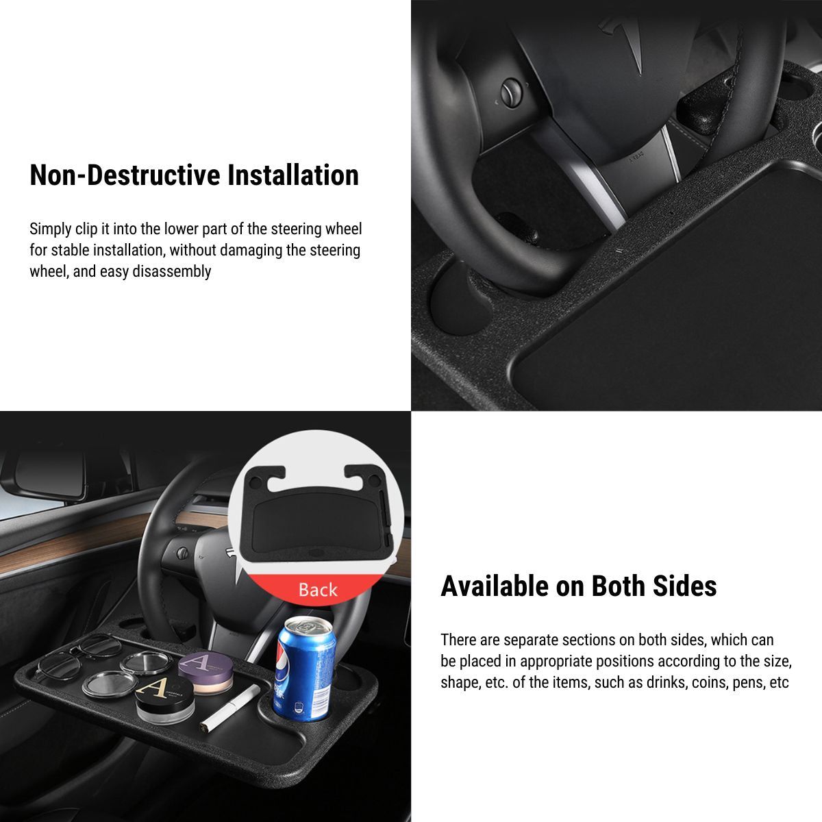 Steering Wheel Desk for Tesla Model 3/Y/S/X Teslauaccessories