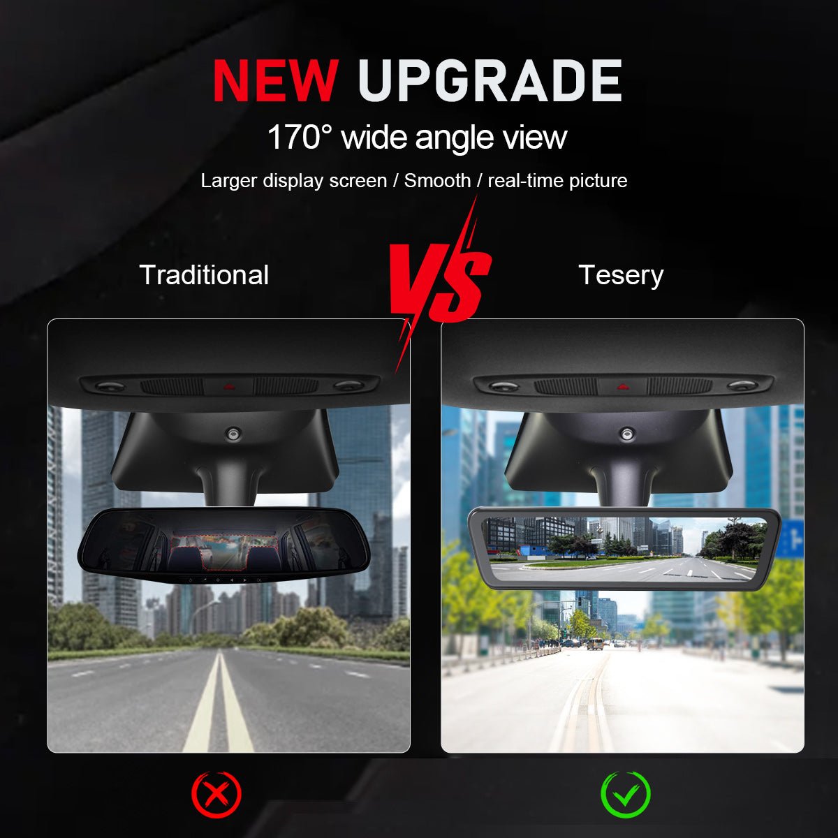 Streaming Rear View Mirror Camera for Tesla Model 3 / Y Teslauaccessories