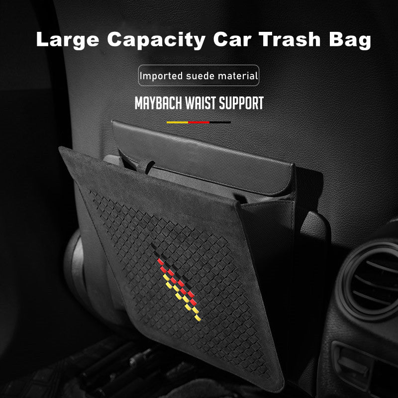 Suede Flap Fur Trash Can Trash Bag For Tesla Model S/3/X/Y Teslauaccessories