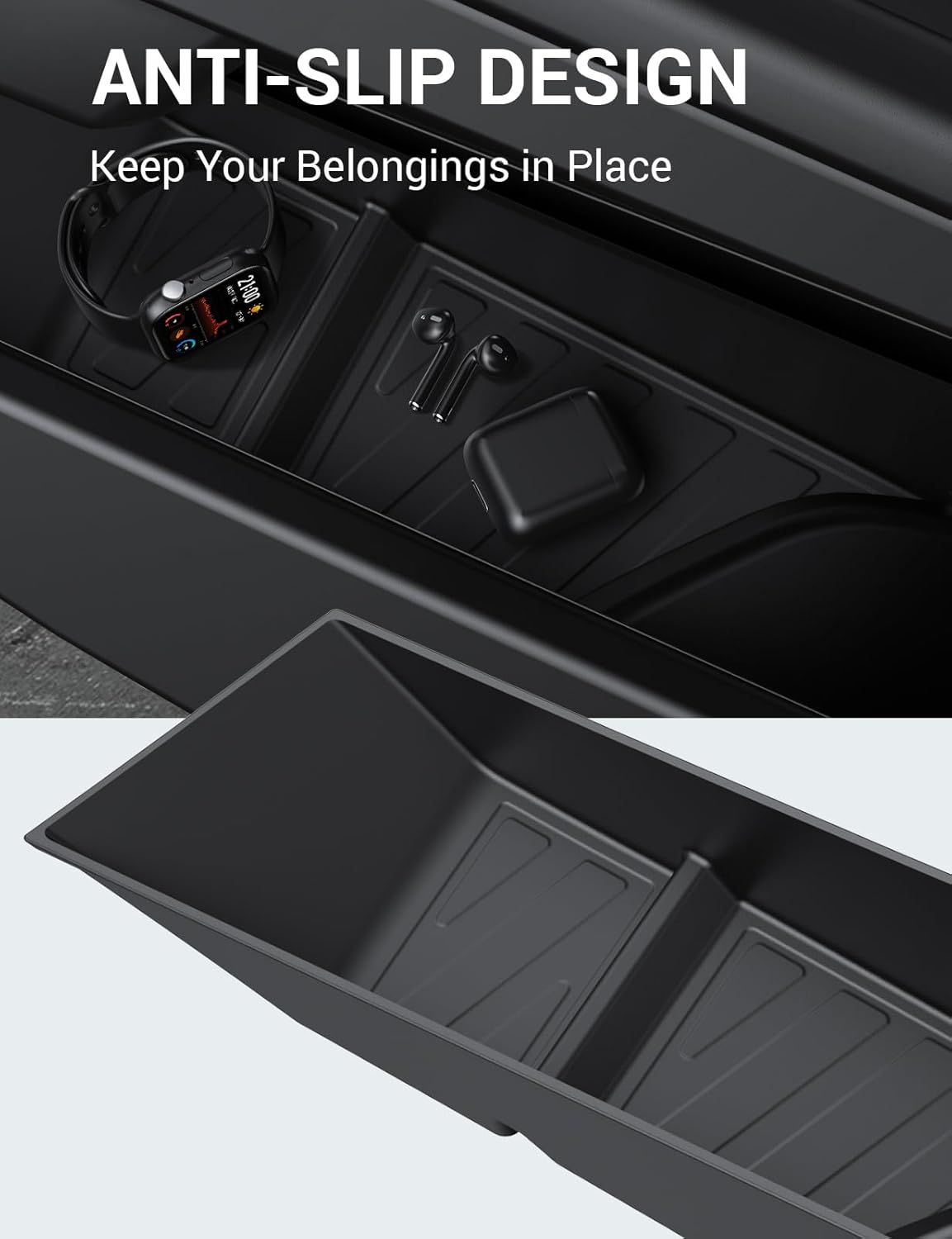 Tesla Cybertruck Center Console Divider Lower Armrest Storage Box Teslauaccessories