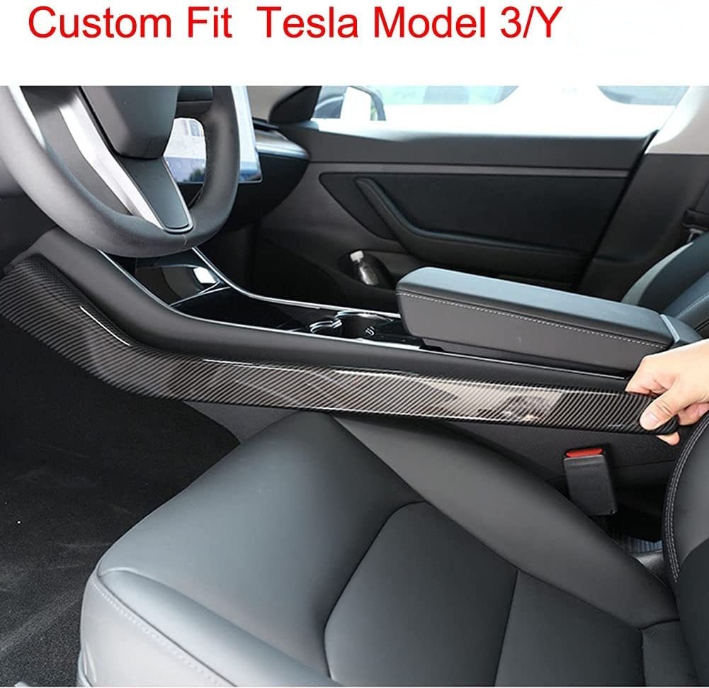 Tesla Model 3 /Y Carbon Fiber Center Control Side Trim Teslauaccessories