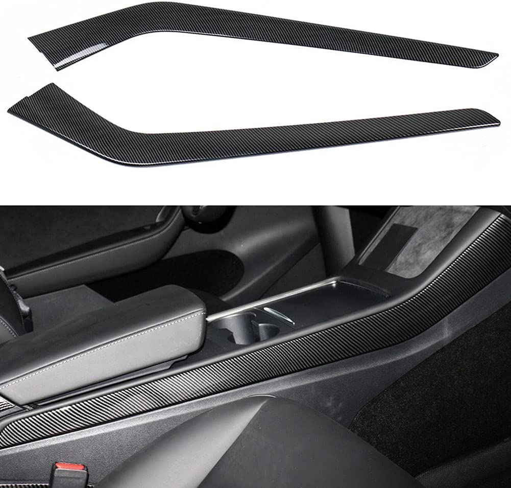 Tesla Model 3 /Y Carbon Fiber Center Control Side Trim Teslauaccessories