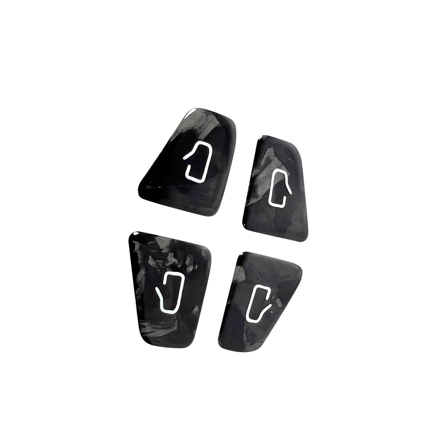 Tesla Model 3 /Y Carbon Fiber Door Window Switch Panel Covers (14PCS) Teslauaccessories