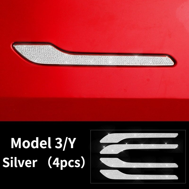 Tesla Model 3/Y Crystal Door Handle Sticker Teslauaccessories