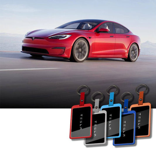 Tesla Model 3/Y Key Case Round Button Teslauaccessories