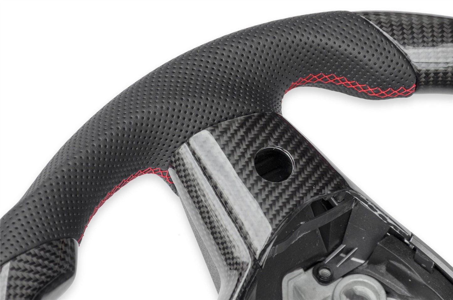 Tesla Model 3 /Y Sport Carbon Fiber Steering Wheel Teslauaccessories