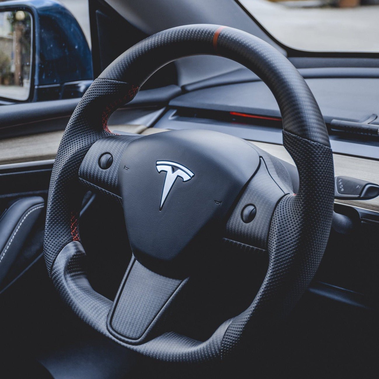 Tesla Model 3 /Y Sport Carbon Fiber Steering Wheel Teslauaccessories