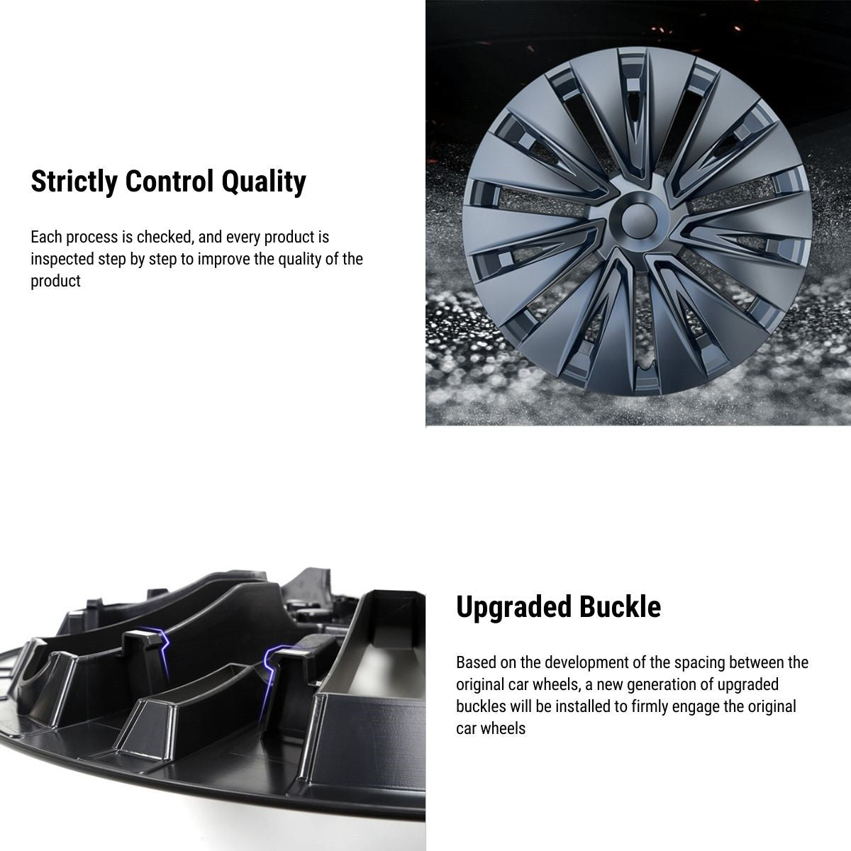 Tesla Model Y 19' Turbo Wheel Cover 4pcs Teslauaccessories