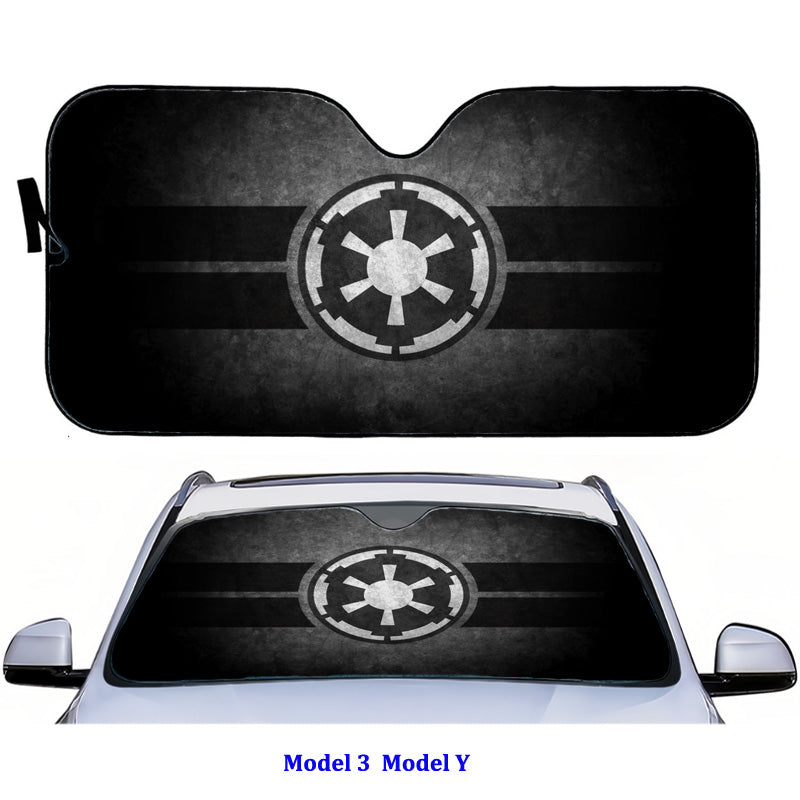 Tesla Model Y 3 Star Wars Sunshade Folding Sun Visor Protector Teslauaccessories