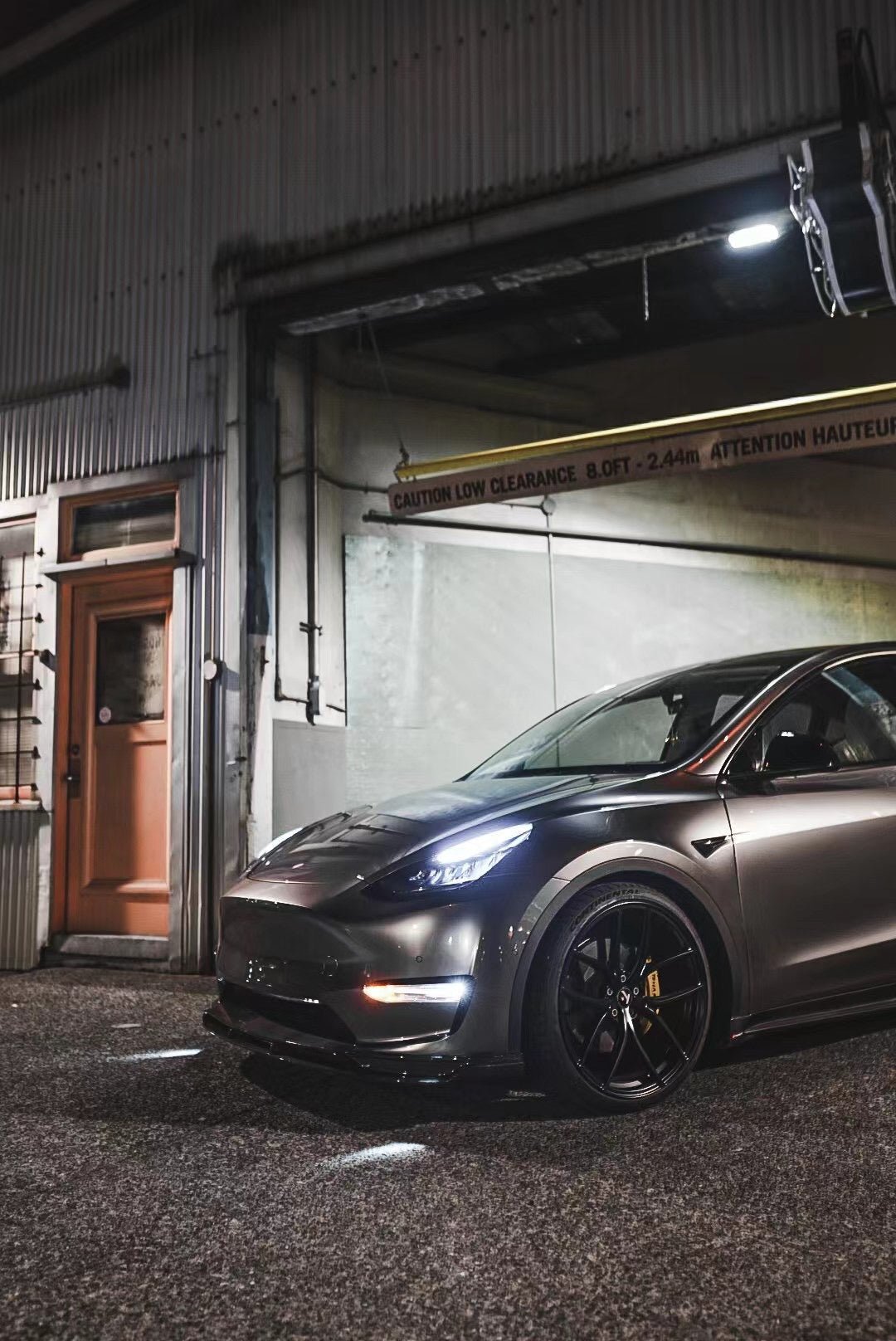 Tesla Model Y Carbon Fiber Front Lip Ver.2 Teslauaccessories