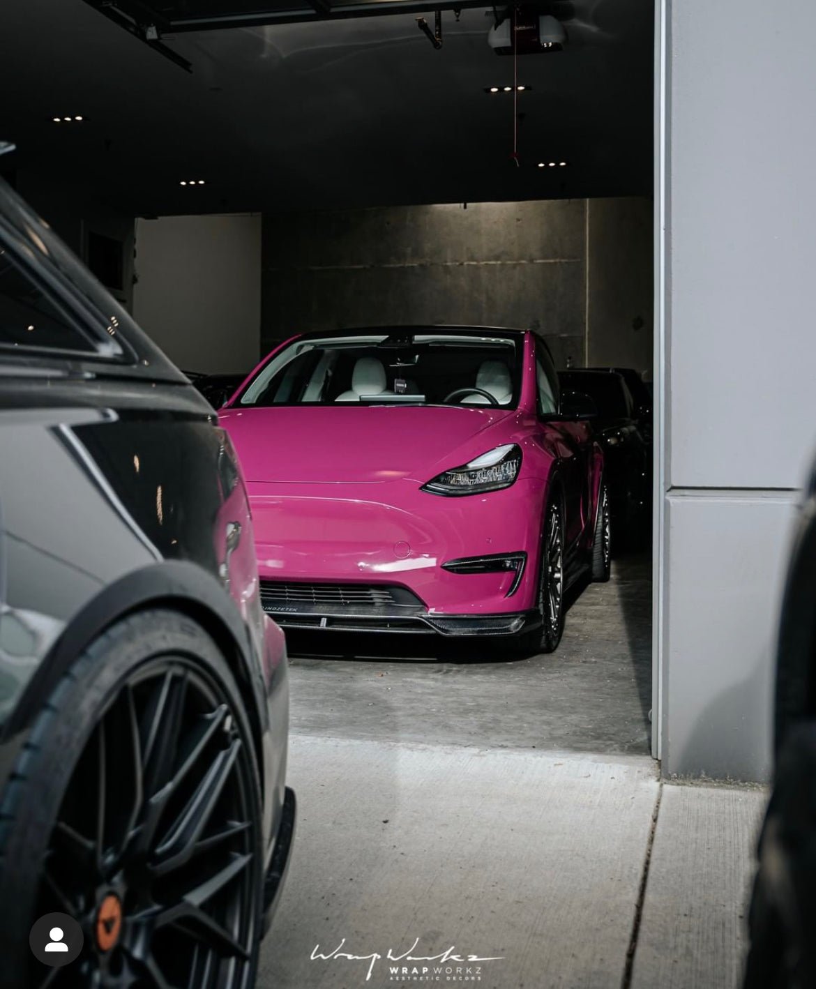 Tesla Model Y Carbon Fiber Front Lip Ver.2 Teslauaccessories