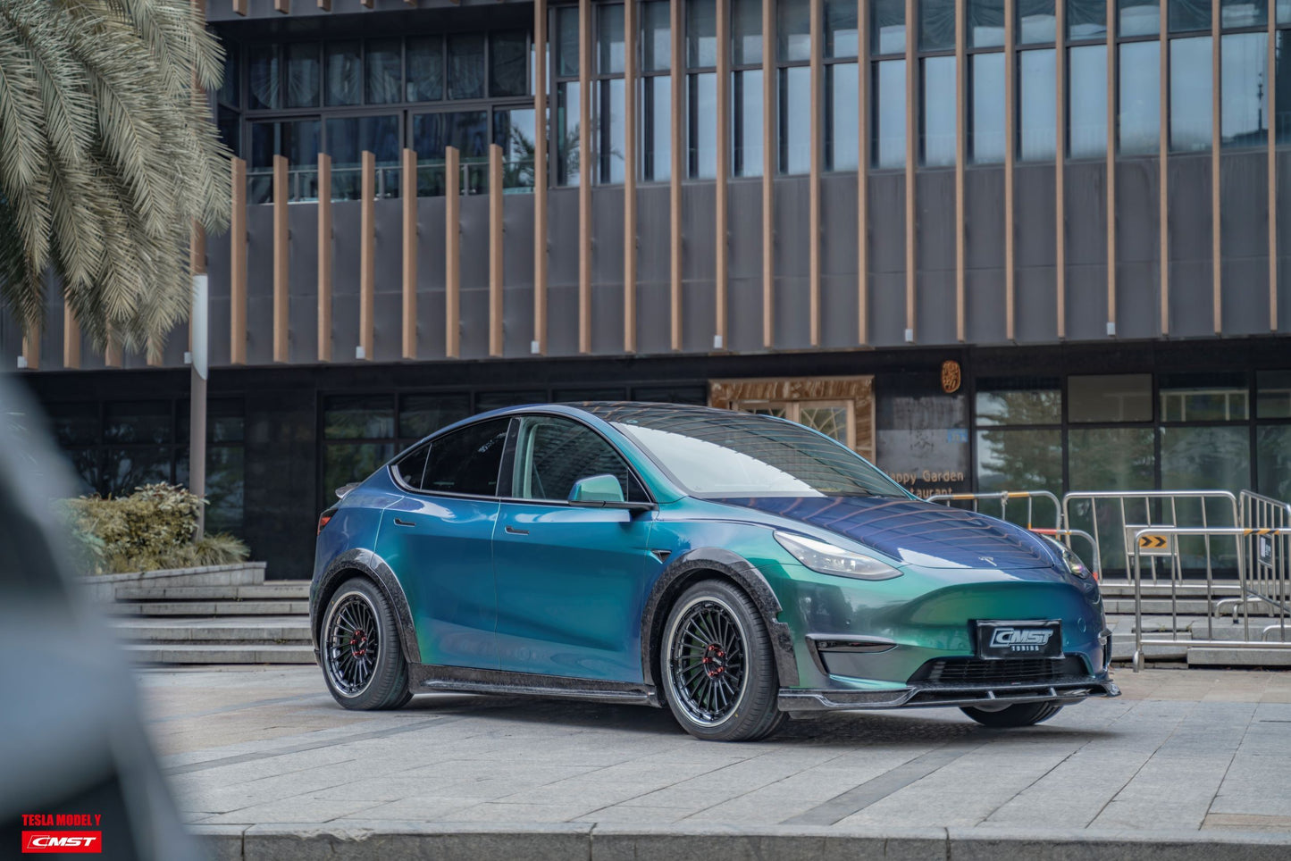 Tesla Model Y Carbon Fiber Front Lip Ver.2 Teslauaccessories