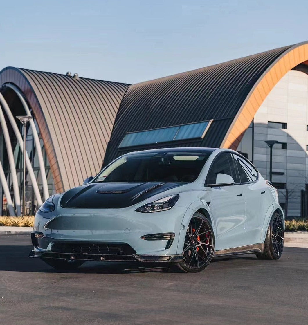 Tesla Model Y Carbon Fiber Hood Bonnet Teslauaccessories