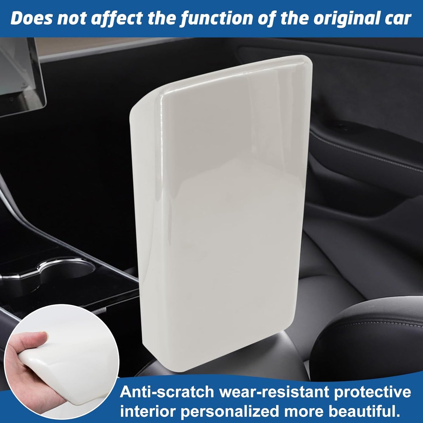 Waterproof Car Armrest Cover for Tesla Model 3/Y Teslauaccessories