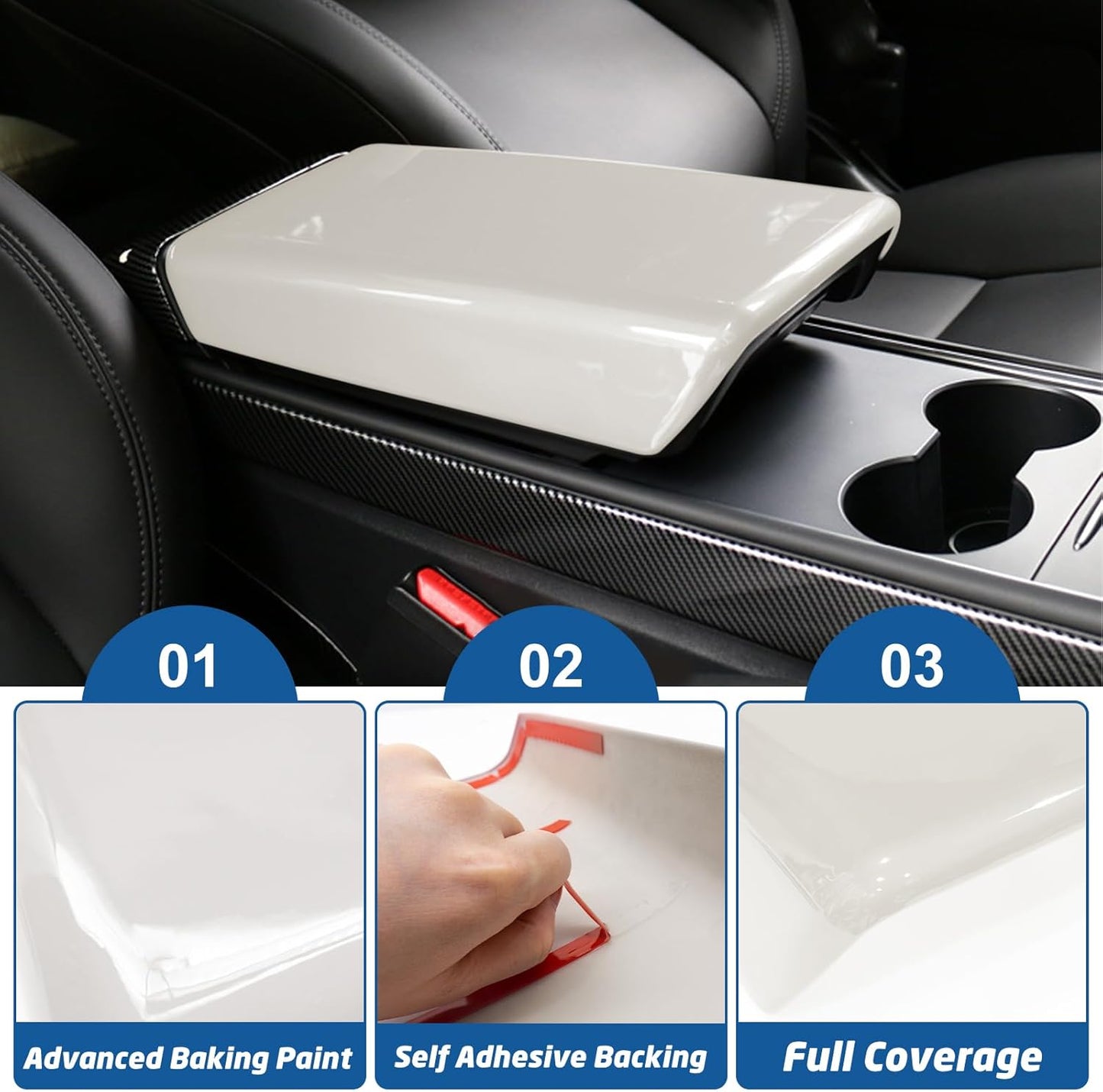 Waterproof Car Armrest Cover for Tesla Model 3/Y Teslauaccessories