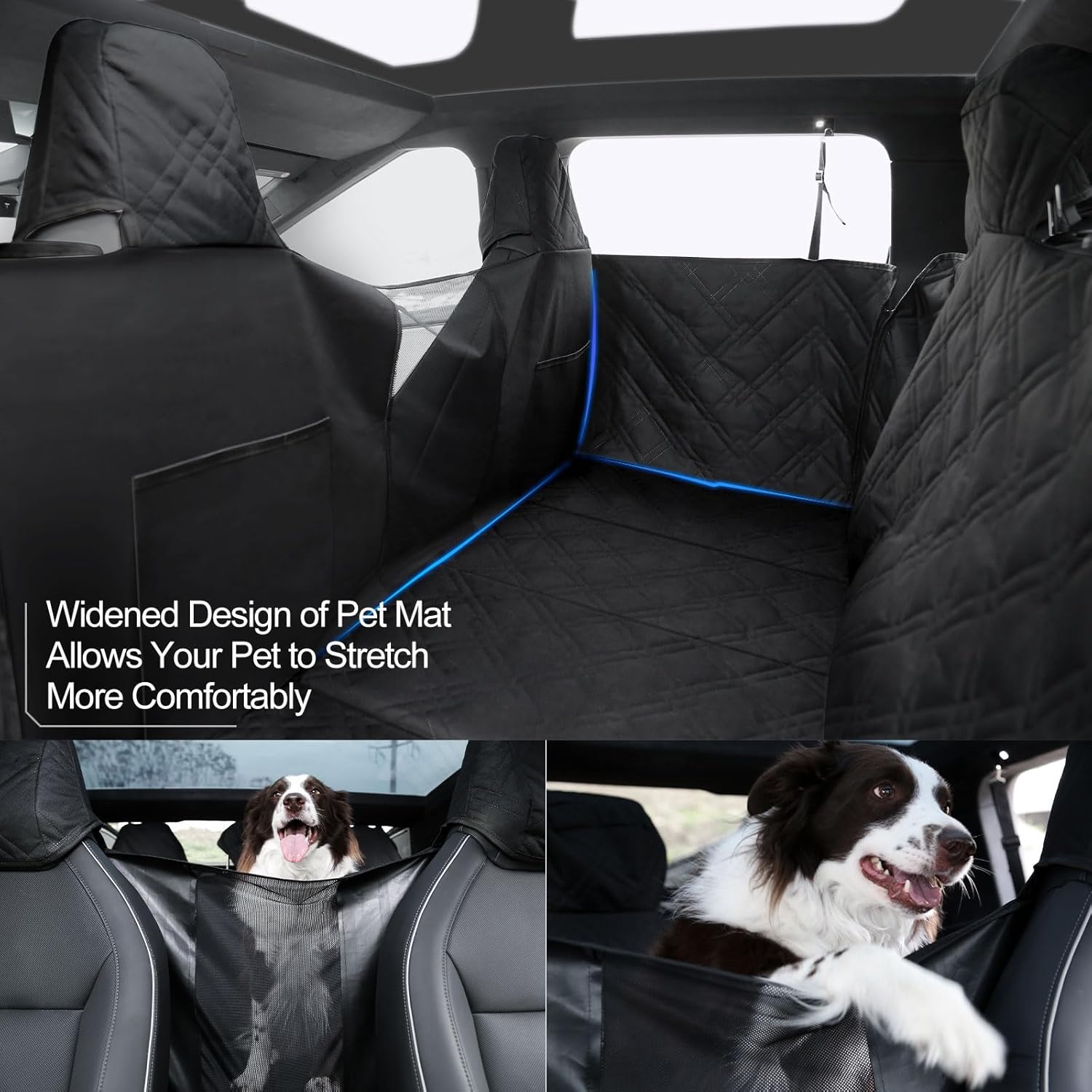 Waterproof Dog Seat Cover Pet Rear Seat Mat for Tesla Cybertruck Teslauaccessories