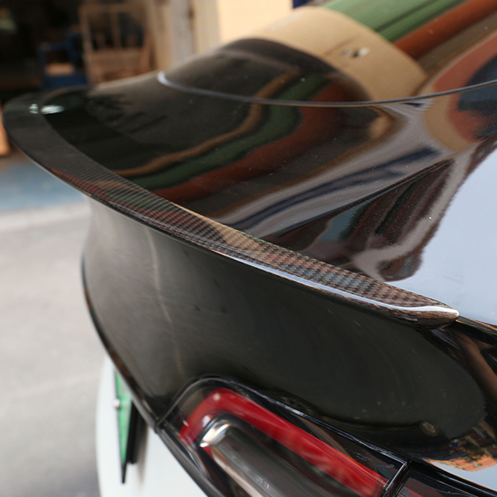 Carbon Fiber Rear Spoiler Wing For Tesla Model Y 3 Teslauaccessories