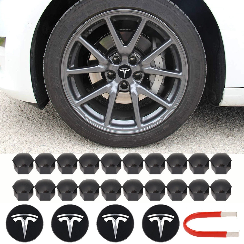 Center Wheel Center Cap Kit With Puller for Tesla Model 3/Y/S/X Teslauaccessories