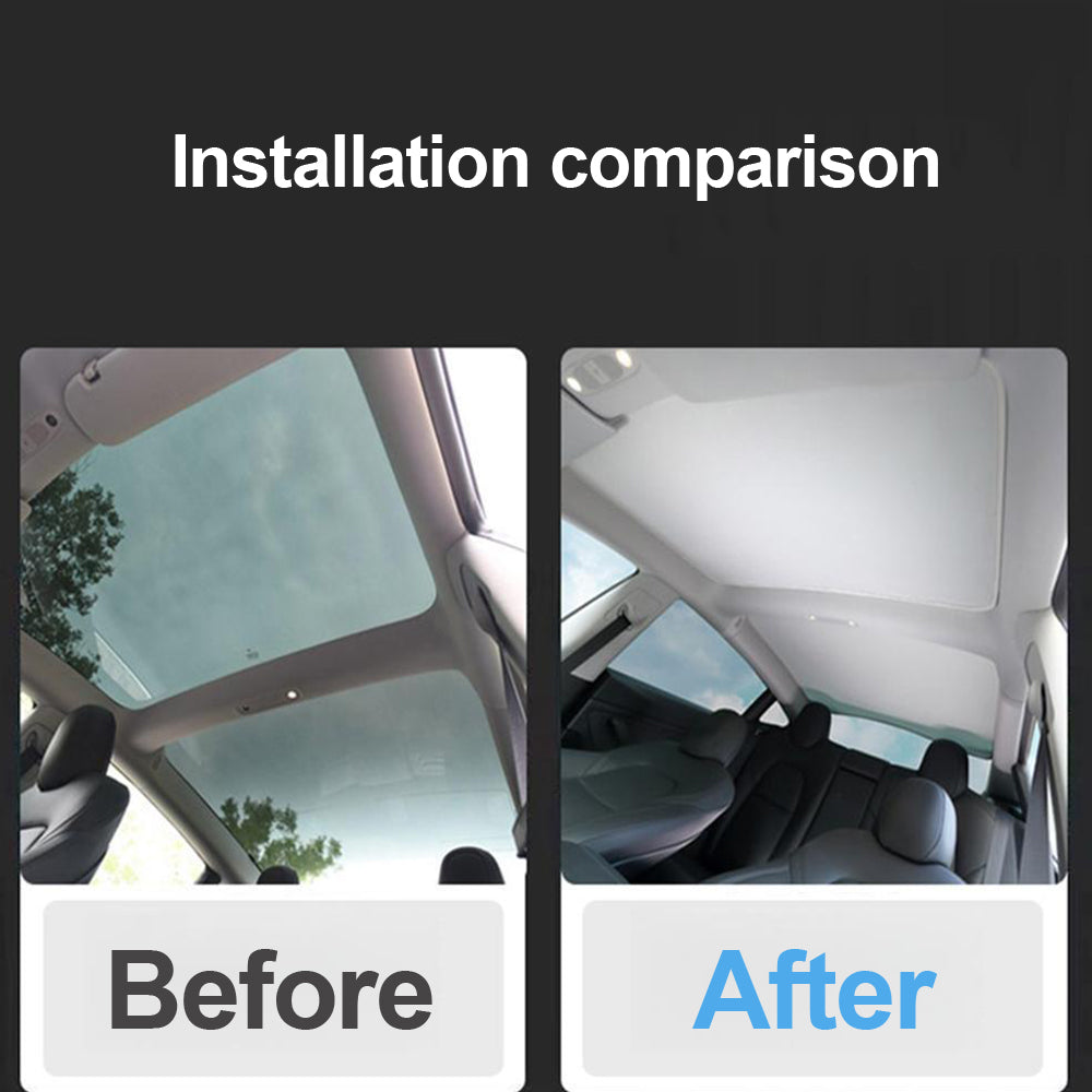 Glass Roof Roof Sun Shade For Tesla Model 3 Y Teslauaccessories