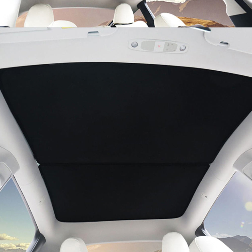 Glass Roof Roof Sun Shade For Tesla Model 3 Y Teslauaccessories