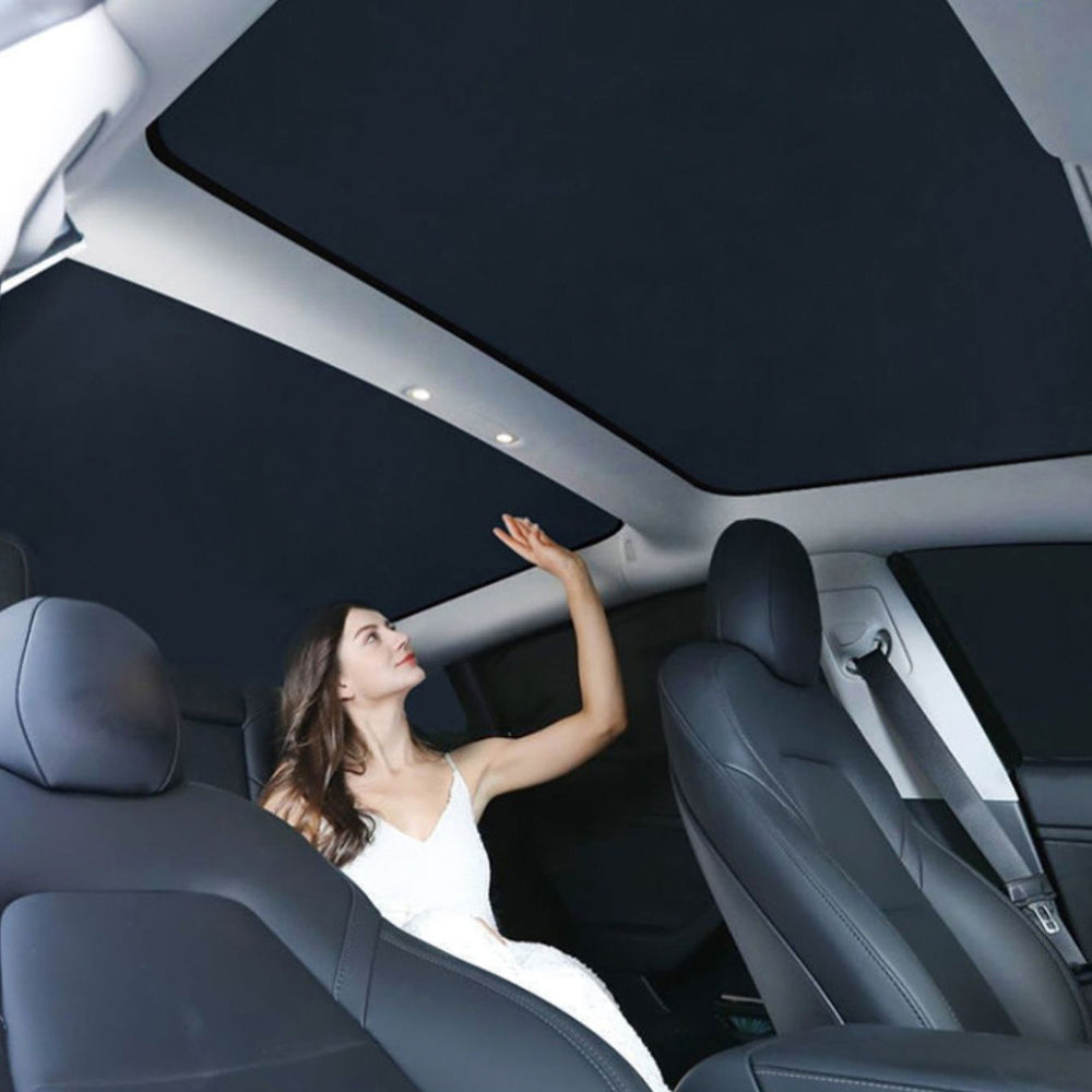 Glass Roof Roof Sun Shade For Tesla Model 3 Y Teslauaccessories