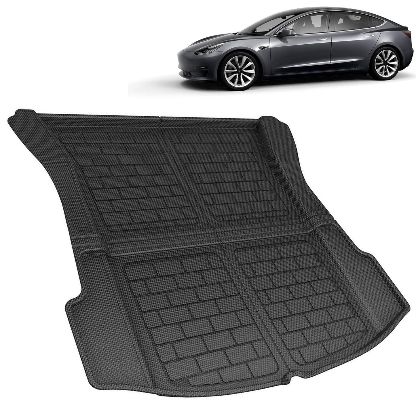 Lamination Cutting Front Trunk Mat Frunk Cargo Liner For Tesla Model 3 (2017-2023) Teslauaccessories