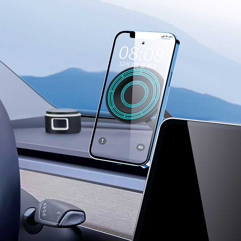 Magnetic Phone Holder Phone Mount For Tesla Model Y Model 3 Teslauaccessories