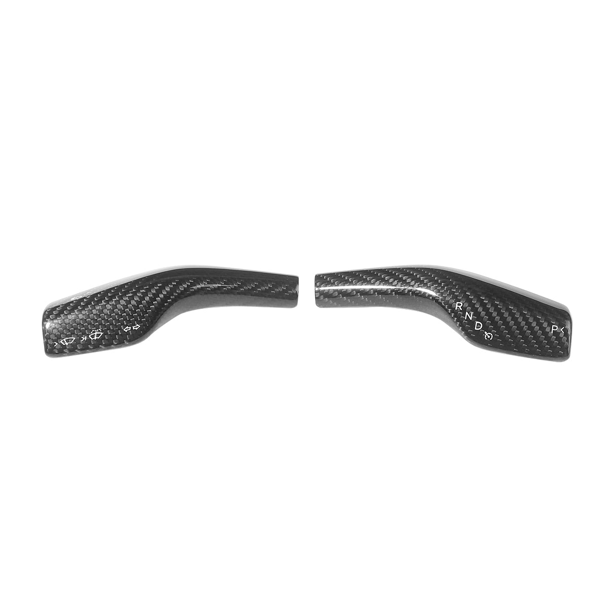 Real Carbon Fiber Stalk Cover for Tesla Model 3 Y Teslauaccessories