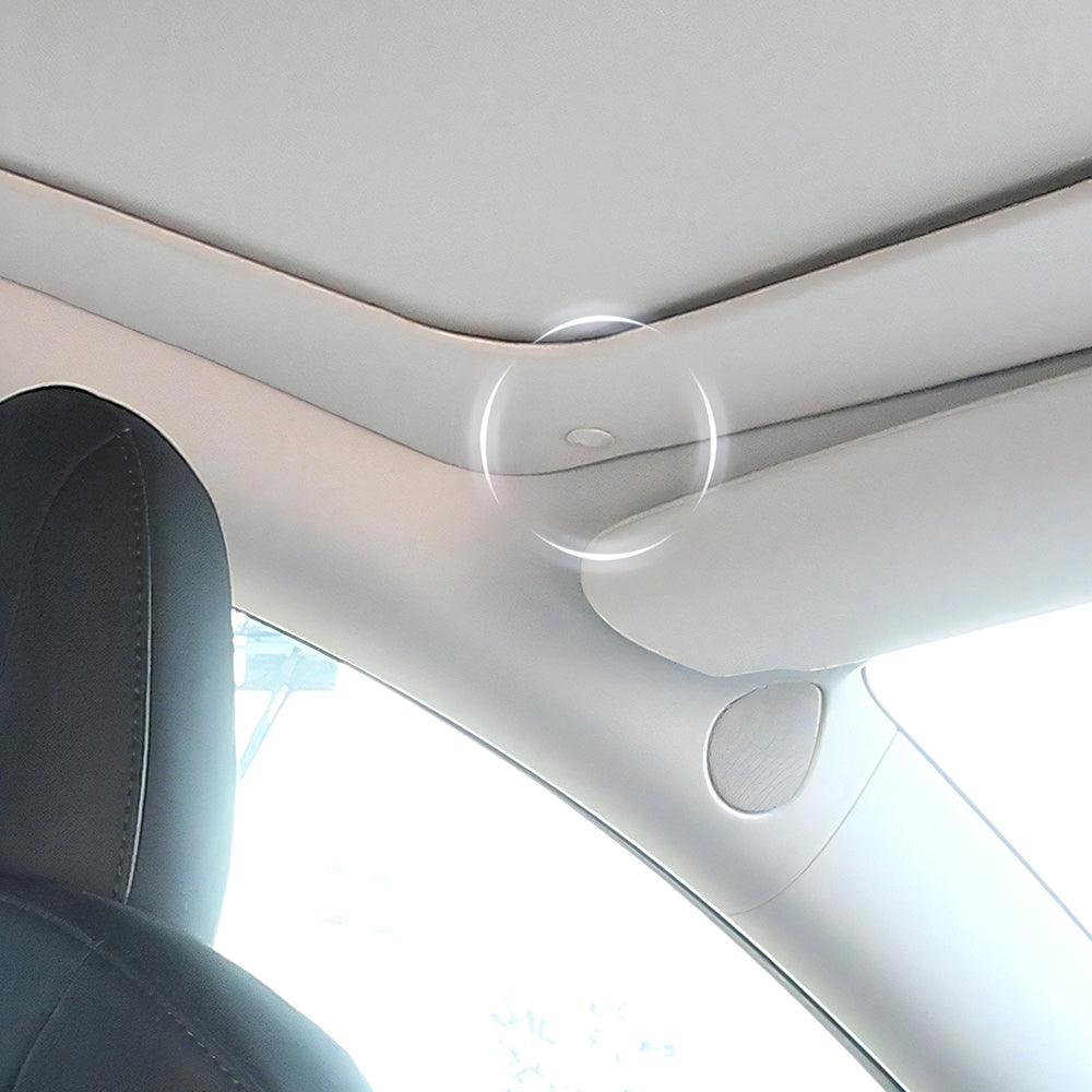 Retractable Sunshade Glass Roof Sunshade with Roll Fabric Style For Tesla Model Y Teslauaccessories