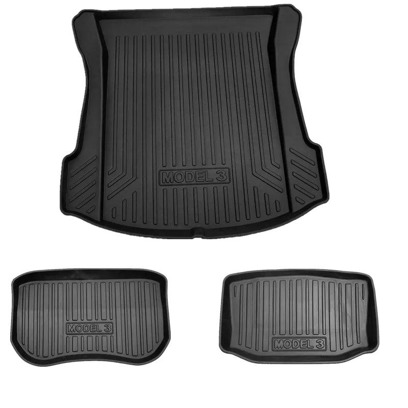 TPE Front Trunk Mat Frunk Cargo Liner For Tesla Model 3 (2017-2023) Teslauaccessories