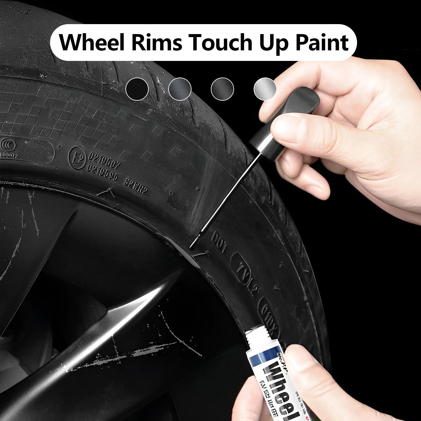 Wheel Rims Touch Up Paint Pen DIY Curb Rash Repair For Tesla Model 3/Y/S/X Teslauaccessories